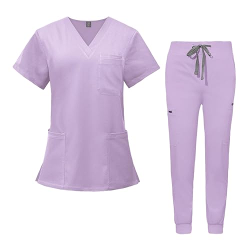 Harilla OP-Bekleidungssets für Damen, Krankenschwester-Kostüm, Arbeitskleidung, Gesundheitswesen, weiche Krankenschwester-Uniform, Pflegeuniform, xL von Harilla