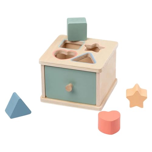 Harilla Objekt Beständigkeit Box Spielzeug, Farbform sortieren Feinmotorik -Entwicklungsspielzeug Holzropfenschachtel für Kinder Jungen Mädchen Geschenk, Formbox Harilla Objekt Beständigkeit Box Spielzeug, Farbform sortieren Feinmotorik -Entwicklungsspielzeug Holzropfenschachtel für Kinder Jungen Mädchen Geschenk, Formbox von Harilla