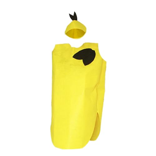 Harilla Obst-Kostüm für Erwachsene, Essen, Cosplay-Kostüm, süß für Damen und Herren, mit Hut, Kostüm-Outfit, Requisiten, verkleiden Sie sich für den, Zitronenkostüm Harilla Obst-Kostüm für Erwachsene, Essen, Cosplay-Kostüm, süß für Damen und Herren, mit Hut, Kostüm-Outfit, Requisiten, verkleiden Sie sich für den, Zitronenkostüm von Harilla