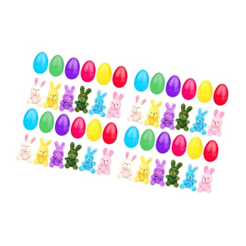 Harilla Ostereier mit Stofftieren Korb Stuffers Füllstoffe Dekorativ für Geburtstage Kinder, 24 Set Harilla Ostereier mit Stofftieren Korb Stuffers Füllstoffe Dekorativ für Geburtstage Kinder, 24 Set von Harilla