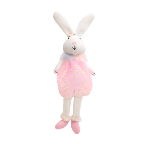 Harilla Osterhasenpuppe Kaninchen Plüsch Plüsch Spielzeug lustige Figur Tierverzierung Stoffte Statue für Desktop Schlafzimmer Wohnzimmer Halt Party, Rosa Harilla Osterhasenpuppe Kaninchen Plüsch Plüsch Spielzeug lustige Figur Tierverzierung Stoffte Statue für Desktop Schlafzimmer Wohnzimmer Halt Party, Rosa von Harilla