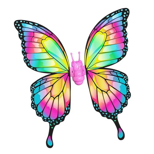 Harilla Ostern Elektrischer Beweglicher Schmetterlingsflügel mit Sound Prinzessin Spielzeug Leuchtender für Zuhause im, Mehrfarbig von Harilla
