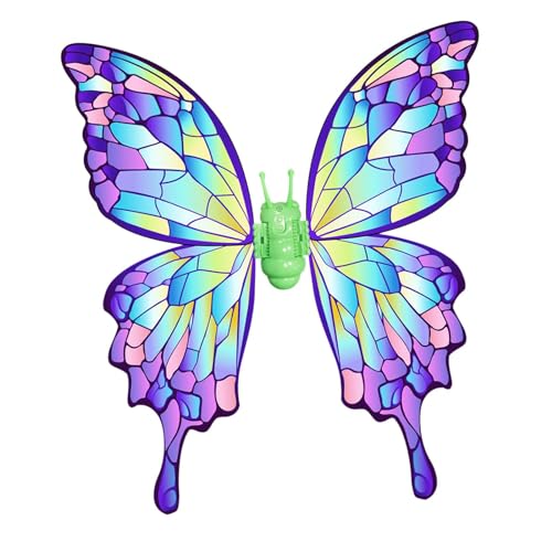 Harilla Ostern Elektrischer Beweglicher Schmetterlingsflügel mit Sound Prinzessin Spielzeug Leuchtender für Zuhause im, lila von Harilla