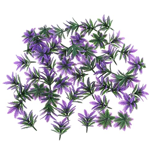 Harilla Packung mit 50 Zugmodell Bäume Weeds Maßstab 1:50 1:75 Landschaft, Lila von Harilla