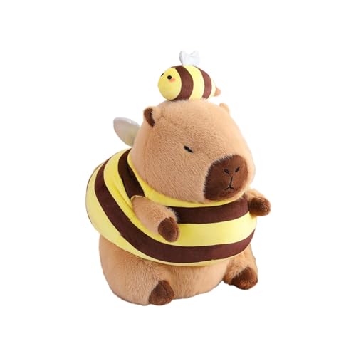 Harilla Plüsch-Capybara, weiches Cartoon-Auto, Bequeme Couch, Capybara-Figur, gefülltes Capybara-Spielzeug für Geburtstagsgeschenke, Familie, Mädchen, Jungen, Biene von Harilla