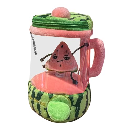Harilla Plüschfrüchte -Juicer -Spielzeug weich tragbar kreativ, kordelstring, gefülltes Spielzeug, Cartoon für Kinder Jungen Mädchen Hauswarming Geschenke, Wassermelone von Harilla