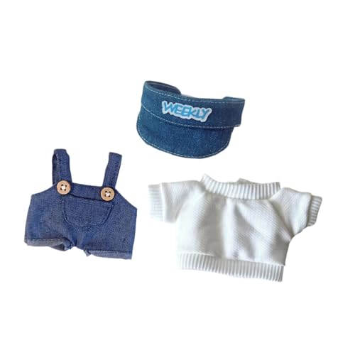 Harilla Plüschpuppenkleidung für 15 cm Puppenpuppenkleidung Kostüme Mode tun, um Puppen -Outifits Doll Overalls für Anhängerpuppe zu Spielen, Style A von Harilla