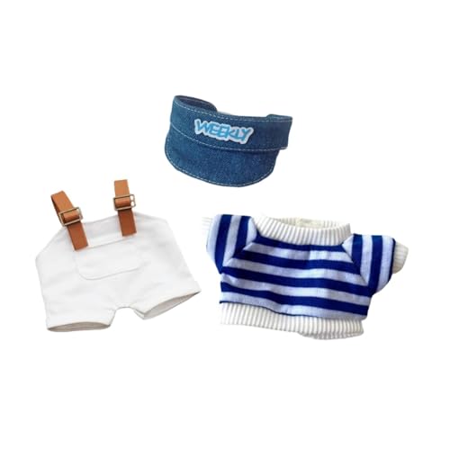 Harilla Plüschpuppenkleidung für 15 cm Puppenpuppenkleidung Kostüme Mode tun, um Puppen -Outifits Doll Overalls für Anhängerpuppe zu Spielen, Style B von Harilla