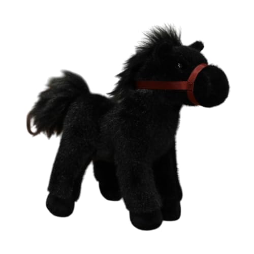 Harilla Plüschspielzeug Pferdestatue Ornament, weiche Bequeme Plüsch -Tierfiguren, tiergefüllte Spielzeug, für Jungen Party Abschlussgeschenke Kinder Kinder, Schwarz Harilla Plüschspielzeug Pferdestatue Ornament, weiche Bequeme Plüsch -Tierfiguren, tiergefüllte Spielzeug, für Jungen Party Abschlussgeschenke Kinder Kinder, Schwarz von Harilla