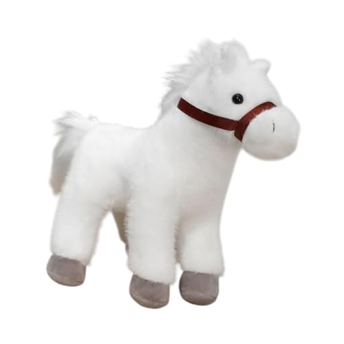 Harilla Plüschspielzeug Pferdestatue Ornament, weiche Bequeme Plüsch -Tierfiguren, tiergefüllte Spielzeug, für Jungen Party Abschlussgeschenke Kinder Kinder, Weiß Harilla Plüschspielzeug Pferdestatue Ornament, weiche Bequeme Plüsch -Tierfiguren, tiergefüllte Spielzeug, für Jungen Party Abschlussgeschenke Kinder Kinder, Weiß von Harilla