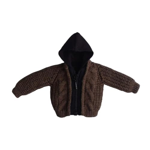 Harilla Pullover-Modell im Maßstab 1/12, Puppenspielzeug, Winter, DIY, Geschenke für und Erwachsene, weiche Mode, Cosplay-Dekoration, Kostüm, Braun von Harilla きん