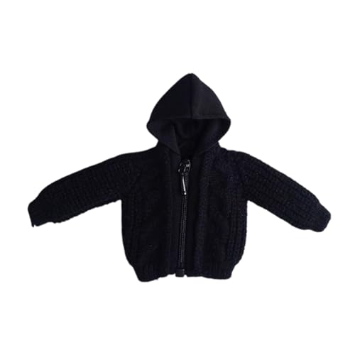 Harilla Pullover-Modell im Maßstab 1/12, Puppenspielzeug, Winter, DIY, Geschenke für und Erwachsene, weiche Mode, Cosplay-Dekoration, Kostüm, Schwarz von Harilla きん