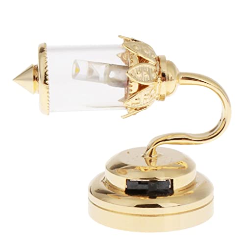 Harilla Puppenhaus Lampenschirm Wandlampe mit Goldenem Sockel Life Scene Decor von Harilla