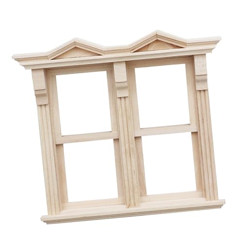 Harilla Puppenhaus-Miniatur-Holzfenster, Puppenhaus-Fenster, 1/12, Puppenhaus-Miniatur-DIY-Holzfenster für Küche, Arbeitszimmer, Dekoration, Stil A Harilla Puppenhaus-Miniatur-Holzfenster, Puppenhaus-Fenster, 1/12, Puppenhaus-Miniatur-DIY-Holzfenster für Küche, Arbeitszimmer, Dekoration, Stil A von Harilla