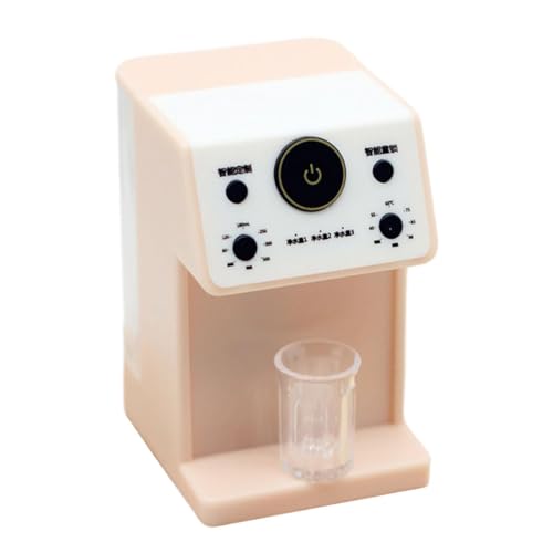 Harilla Puppenhaus-Miniatur-Wasserspender, Küchengeräte-Modell, Simulation, Puppenhaus-Zubehör für Mikrolandschaften, Rosa von Harilla