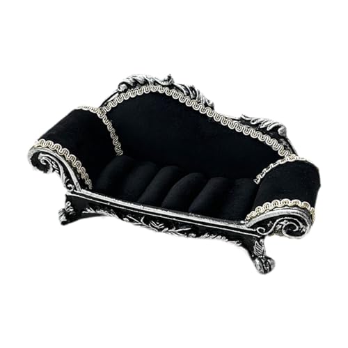Harilla Puppenhaus Sofa Puppenzubehör Dekoration Schmuck Display Stand Lebensszene Miniaturmöbel Simulation Zubehör Spielzeug, Doppelsofa Harilla Puppenhaus Sofa Puppenzubehör Dekoration Schmuck Display Stand Lebensszene Miniaturmöbel Simulation Zubehör Spielzeug, Doppelsofa von Harilla