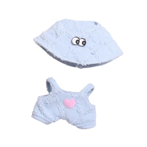 Harilla Puppenkleidung, Kostümanzug, Kostüme mit Hut, entzückende süße Verkleidung, Mädchengeschenk, Kleidungsset, Hosen für 15-cm-Puppen, Anhängerpuppe, Blau Harilla Puppenkleidung, Kostümanzug, Kostüme mit Hut, entzückende süße Verkleidung, Mädchengeschenk, Kleidungsset, Hosen für 15-cm-Puppen, Anhängerpuppe, Blau von Harilla