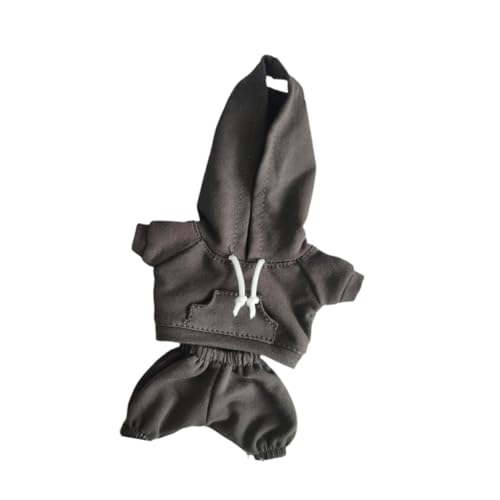 Harilla Puppenkleidung für 17 cm Große Plüschpuppe, Puppenkleidung, Kapuzenpullover, Sweatshirt Set, Plüschpuppenzubehör, Modische Kostüme, Bequem, Süß, Dunkelgrau Harilla Puppenkleidung für 17 cm Große Plüschpuppe, Puppenkleidung, Kapuzenpullover, Sweatshirt Set, Plüschpuppenzubehör, Modische Kostüme, Bequem, Süß, Dunkelgrau von Harilla