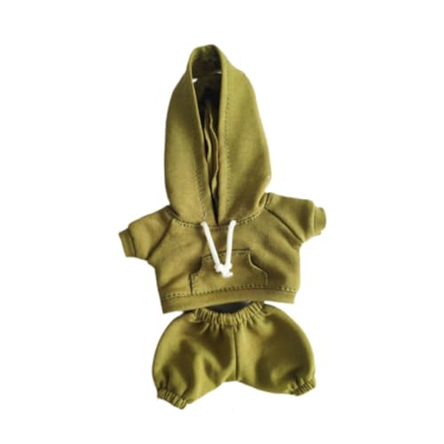 Harilla Puppenkleidung für 17 cm Große Plüschpuppe, Puppenkleidung, Kapuzenpullover, Sweatshirt Set, Plüschpuppenzubehör, Modische Kostüme, Bequem, Süß, GrÜn Harilla Puppenkleidung für 17 cm Große Plüschpuppe, Puppenkleidung, Kapuzenpullover, Sweatshirt Set, Plüschpuppenzubehör, Modische Kostüme, Bequem, Süß, GrÜn von Harilla