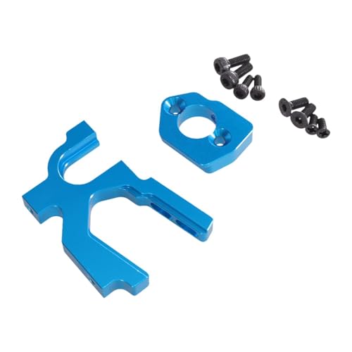 Harilla RC -Auto Motorhalterung Ersatzteile Legierung Motormontage Basis Einfacher Ersetzen Sie mit Schrauben RC -Zubehör für 1/14 144001 144010, Blau von Harilla