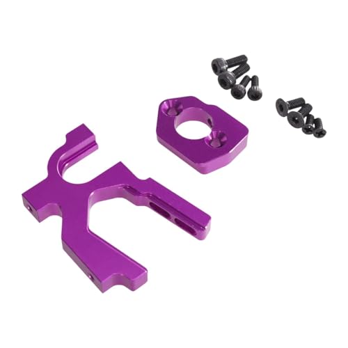 Harilla RC -Auto Motorhalterung Ersatzteile Legierung Motormontage Basis Einfacher Ersetzen Sie mit Schrauben RC -Zubehör für 1/14 144001 144010, Lila von Harilla