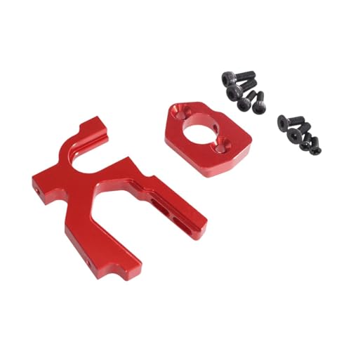 Harilla RC -Auto Motorhalterung Ersatzteile Legierung Motormontage Basis Einfacher Ersetzen Sie mit Schrauben RC -Zubehör für 1/14 144001 144010, Rot von Harilla