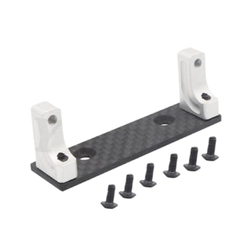 Harilla RC -Auto -Servo Montagehalterung 1:10 Skala Multifunktions Servo Fester Halterung Metall Vorderachse Servohalterhalter für RC -Fahrzeug, Silber von Harilla