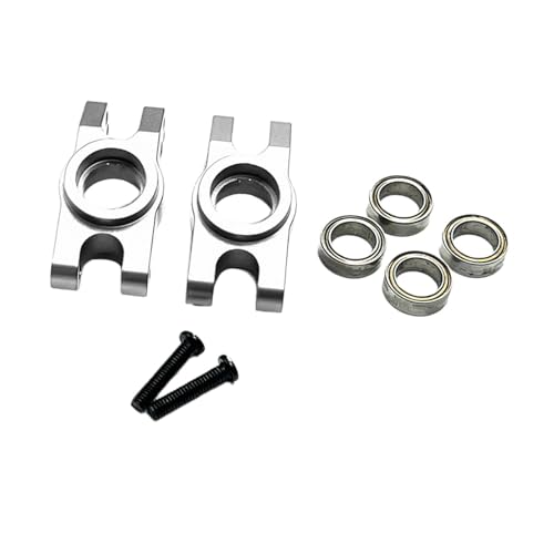 Harilla RC -Auto hinter Achsenträger -Hinterachse 1:16 Skala hohe Festigkeit Einfach zu installierende hintere Hubs RC -Reparaturteile für 16210 H16, Silber von Harilla