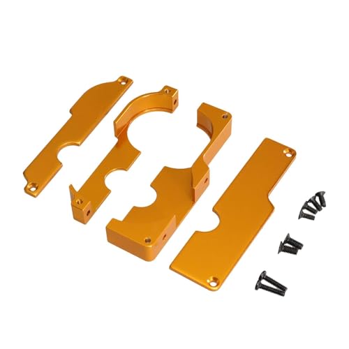 Harilla RC Autokabarabdeckung Easy Abtrennbare Zahnradabdeckung wasserdichte Baugruppe DIY Accessoire Gear RC Autozubehör für 44010 01 02, Gold von Harilla