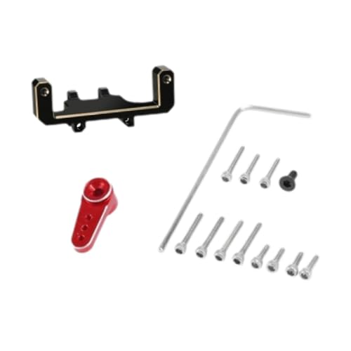 Harilla RC -Autolenker -Servo -Berg- und Armservo -Ständer einfach Installation Fernbedienungspfus -Teile für C10 SCX24 AXI00001 AXIAL SCX24, Rot von Harilla