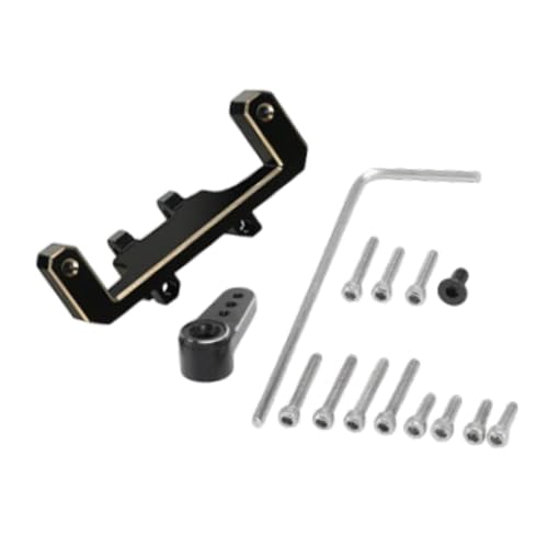 Harilla RC -Autolenker -Servo -Berg- und Armservo -Ständer einfach Installation Fernbedienungspfus -Teile für C10 SCX24 AXI00001 AXIAL SCX24, Schwarz von Harilla