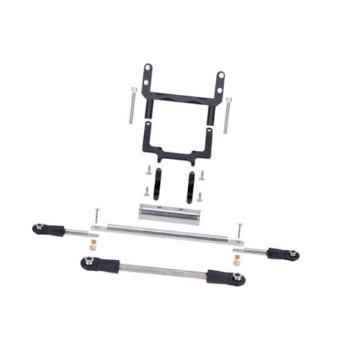 Harilla RC Car Servo Bracket Repair Kit Easy Assembly Professional Leichtes Servohalter, Schwarz von Harilla