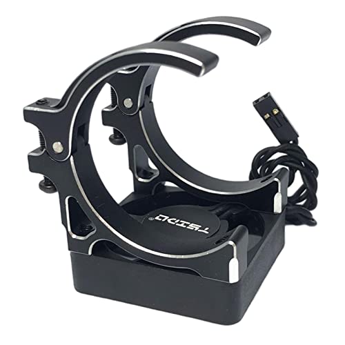 Harilla RC Crawler Auto Lüfter mit Halter Aluminium Lüfter 40x40mm für Brushless Motor 4268 4274 4068 4076 4082 4092 Upgrade, Schwarze Doppelhalterung Harilla RC Crawler Auto Lüfter mit Halter Aluminium Lüfter 40x40mm für Brushless Motor 4268 4274 4068 4076 4082 4092 Upgrade, Schwarze Doppelhalterung von Harilla