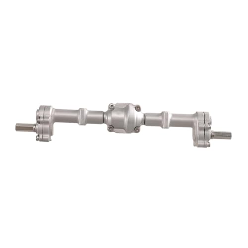 Harilla RC-Hinterachse, RC-Autoteil-Ersatz, stabile Türbrücke, Metallachse für MN82 D91 1:12, ferngesteuerte Autoteile, DIY-modifiziert, Silber von Harilla きん