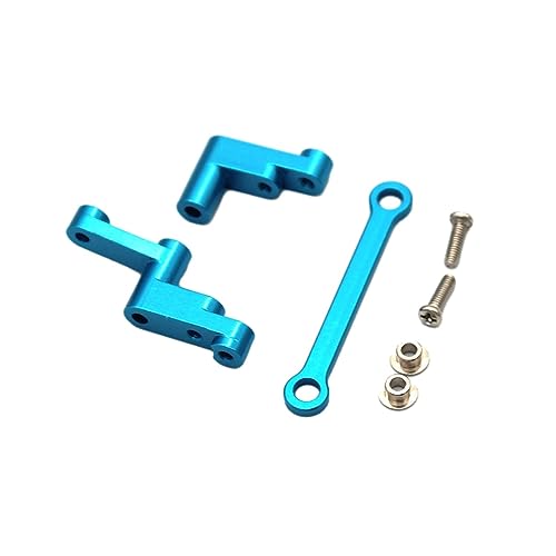 Harilla RC Lenkkomponenten, Metall Lenkhebel, Ersatzteile für RC Autos, Zubehör für 1/16 Modelle, Blau Harilla RC Lenkkomponenten, Metall Lenkhebel, Ersatzteile für RC Autos, Zubehör für 1/16 Modelle, Blau von Harilla