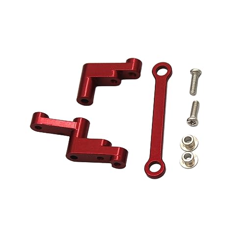 Harilla RC Lenkkomponenten, Metall Lenkhebel, Ersatzteile für RC Autos, Zubehör für 1/16 Modelle, Rot Harilla RC Lenkkomponenten, Metall Lenkhebel, Ersatzteile für RC Autos, Zubehör für 1/16 Modelle, Rot von Harilla