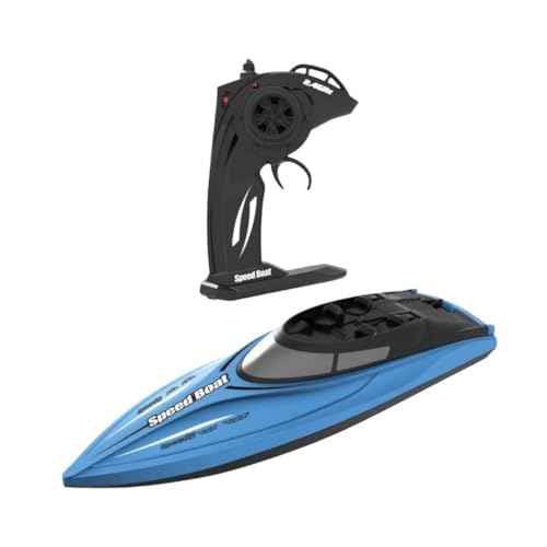 Harilla RC -Rennboot -Wasserspielzeug, Schiffsspielzeug RC Fernbedienungsboot, Hochgeschwindigkeits -Rennboot für Kinder, Erwachsene, Blau Harilla RC -Rennboot -Wasserspielzeug, Schiffsspielzeug RC Fernbedienungsboot, Hochgeschwindigkeits -Rennboot für Kinder, Erwachsene, Blau von Harilla