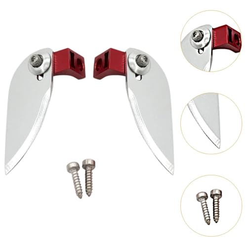 Harilla RC Speedboat -Modifikation RC -Bootsteile zuverlässige leichte Austausch Easy Installation Rudder Kit CNC Propeller Drehen Sie Flossen, Wasserstrahl, 55x20mm von Harilla
