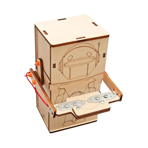 Harilla Roboter-Sparkasse, Wissenschafts-Sets, Lernspielzeug, Lehrmittel, Montageset, Experimentiermodell, 3D-Holzpuzzle für Kinder ab 7 Jahren von Harilla