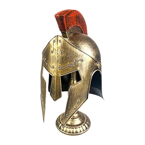 Harilla Römischer Helm, Dekoration, Verschleißfeste Fotografie Requisiten, Robuster Ritterhelm Als Ornament, Theater Requisiten, Gold von Harilla