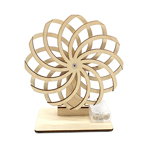 Harilla Rotating Gradient Visual Dislocation Kit Lernspielzeug DIY zusammengebautes Spielzeug Holzspielzeug Erwachsene von Harilla