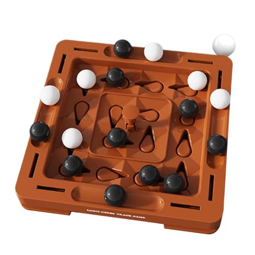 Harilla Schach-Logikspiel, Schachbahn-Brettspiel-Set, Feinmotorik-Spielzeug, Tischbrettspiel für Familienpartys und Reisen, Alter 4–6 Jahre, Quadrat von Harilla