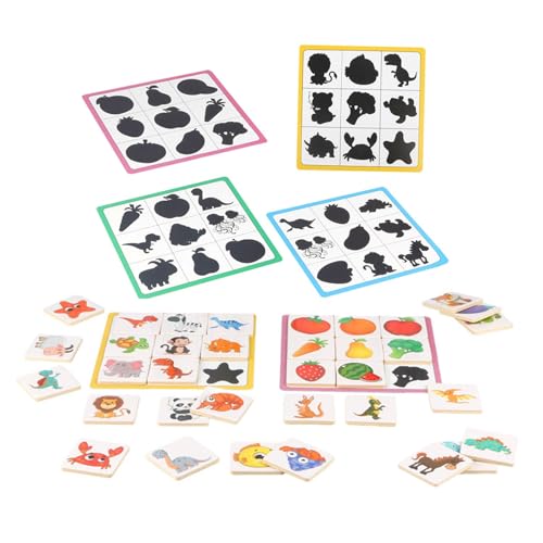 Harilla Schatten-Zuordnungsspielzeug, Tier-Memory-Spiel, Lernspielzeug, passende Tierpaare, Bildspiel-Spielzeug für Kinder im Alter von 4 5 6 Jahren von Harilla