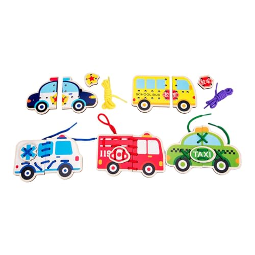 Harilla Schnürkarten Nähset Vorschulisches Lernen für Vorschulkinder und Fädelaktivität Motorikspielzeug Holznähkarten, Verkehr Harilla Schnürkarten Nähset Vorschulisches Lernen für Vorschulkinder und Fädelaktivität Motorikspielzeug Holznähkarten, Verkehr von Harilla