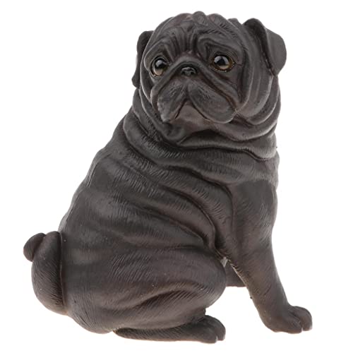 Harilla Schwarze Mops Hundemodell Figur, Kinderspielzeug, Heimdekoration, Sammlerstück Harilla Schwarze Mops Hundemodell Figur, Kinderspielzeug, Heimdekoration, Sammlerstück von Harilla