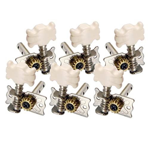 Harilla Set mit 6 Stimmwirbeln für Konzertgitarren Mechaniken mit Cremefarbenem 3R3L Harilla Set mit 6 Stimmwirbeln für Konzertgitarren Mechaniken mit Cremefarbenem 3R3L von Harilla
