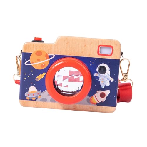Harilla Simulation Holz Kamera Pretend Spielen Spielzeug Kreative LED Kinder Holz Kamera Spielzeug mit Ton und Licht für Kind Geschenk Jungen mädchen von Harilla