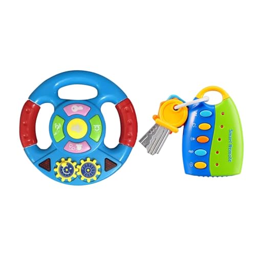 Harilla Simulations-Lenkrad-Spielzeug, multifunktionales, hochsimuliertes Auto-Fahrspielzeug, interaktives Lernen für Kinder ab 3 Jahren, Vorschulgeschenke Harilla Simulations-Lenkrad-Spielzeug, multifunktionales, hochsimuliertes Auto-Fahrspielzeug, interaktives Lernen für Kinder ab 3 Jahren, Vorschulgeschenke von Harilla