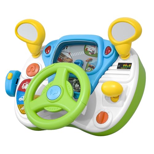 Harilla Simulations-Lenkrad-Spielzeug mit Musik und Licht, sensorisches Spielzeug, so tun, als ob Sie Fahren, Spielzeug für Vorschul-, Kleinkinder- und von Harilla