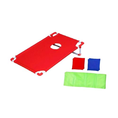 Harilla Sitzsäcke Wurfspiel Wurfspiel Unterhaltung Sandsack Wurfgeschenke Cornhole Spielset Wurfspielzeug Brett für Karneval Hinterhof, Rot Harilla Sitzsäcke Wurfspiel Wurfspiel Unterhaltung Sandsack Wurfgeschenke Cornhole Spielset Wurfspielzeug Brett für Karneval Hinterhof, Rot von Harilla
